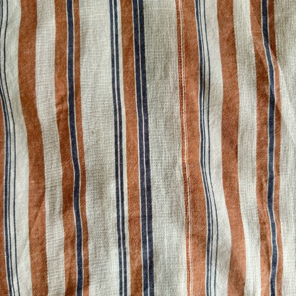 Madewell Boxy Button-Back Top in Haines Stripe - Rust, White, Blue - Medium - Picture 6 of 6